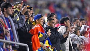 Fans during the game FC Barcelona and Club America, International friendly match - Unidos por Guerrero-, at Cotton Bowl Stadium, December 21, 2023, in Dallas Texas.
