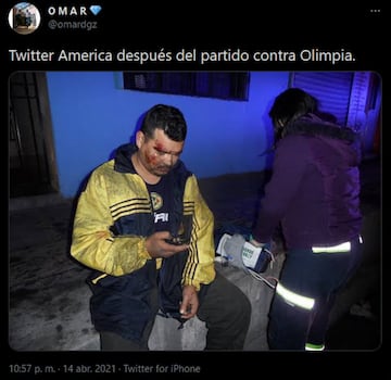 Los memes tundieron a patadas al Olimpia por su actuación frente al América