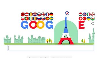 Doodle de Google para la Eurocopa 2016 de Francia