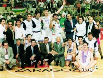 1995. Real Madrid-Olympiacos. Después de 15 años de sequía, el Real Madrid no dió opciones al Olympiacos en la Final Four de Zaragoza.