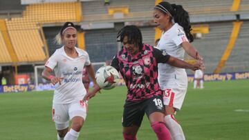 Santa Fe y Am&eacute;rica en la final de la Liga Femenina BetPlay 2020.