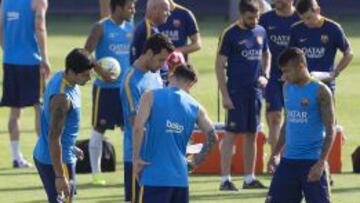 Entrenamiento del Barcelona