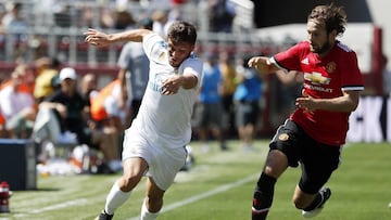 Franchu jug&oacute; con el primer equipo en la gira americana ante el United