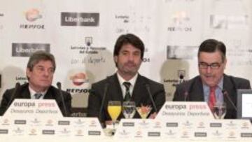 Fernando Galindo, Jordi Villacampa y Miguel Cardenal.