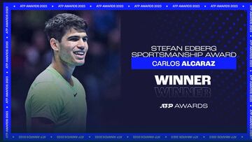 Carlos Alcaraz, premio a la Deportividad 2023.