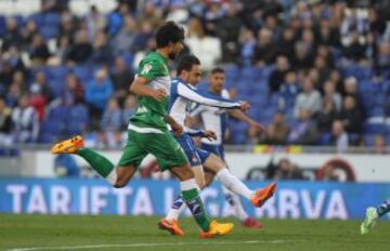 1-0. Sergio García anotó el primer tanto.