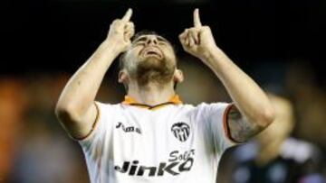 Alcácer celebra su gol al Ludogorets.