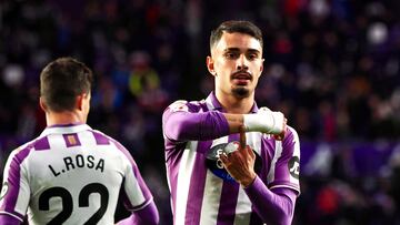 9/12/2023. Jornada 19 de la Liga HIPERMOTION. Entre el Real Valldolid C.F. Y la S.D. Amorebieta
Gol de Salazar
Photogenic/Miguel Ángel Santos