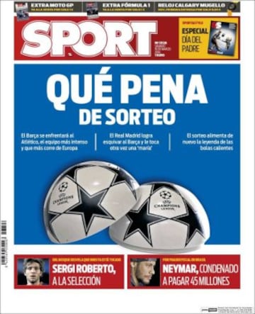 Portadas de la prensa mundial