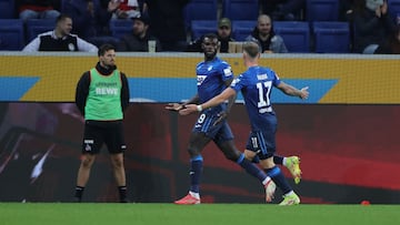 Bebou lidera la goleada del Hoffenheim sobre el Colonia