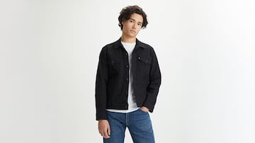 Cazadora vaquera negra para hombre Levi's.