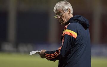 Pékerman en el amistoso ante Jordania en Argentina