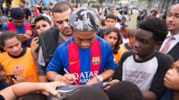 Ronaldinho ha sido la principal estrella del evento.