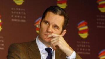 <b>MUY PRESENTE. </b>Iñaki Urdangarin, en una imagen del Global Sport Forum de Barcelona, mantuvo hasta el 2006 una gran vinculación con el mundo del deporte en España.