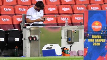 Riqui Puig, el pasado sábado en el Camp Nou.