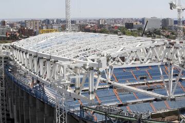 El avance de las obras del estadio Santiago Bernabéu