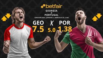 Pronósticos Georgia vs. Portugal: horario, TV, estadísticas y clasificación