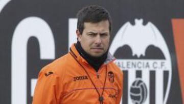 Nico Estévez, entrenador interino del Valencia.