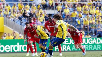 Imagen del partido entre la UD Las Palmas y el Getafe en el Estadio Gran Canaria en la temporada 2024/2025 de LaLiga EA Sports.
