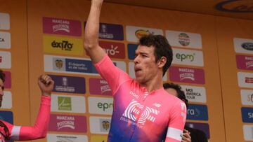 Rigoberto Urán habló tras la tercera etapa del Tour Colombia. El pedalista de Urrao se volvió a vestir con la camisa roja.