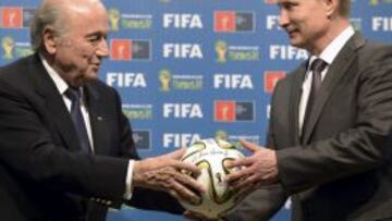 Blatter y Putin tienen una buena amistad y se entienden en alemán.