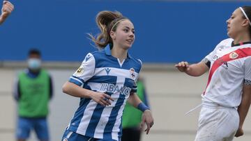 13/03/21 FUTBOL FEMENINO 
 PARTIDO PRIMERA IBERDROLA
 DEPORTIVO DE LA CORU&Ntilde;A ABANCA - RAYO VALLECANO
 GOL ATHENEA DEL CASTILLO ALEGRIA