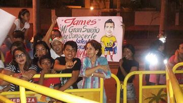 Fans de James en Colombia. 