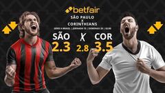 São Paulo vs. SC Corinthians: horario, dónde ver, pronósticos y clasificación