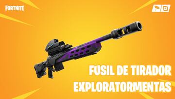 Fortnite Battle Royale: as&iacute; es el nuevo fusil de tirador exploratormentas