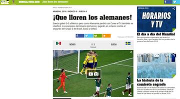 México 0-3 Suecia: así reportaron medios internacionales