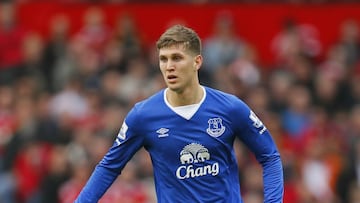 El defensa del Everton, John Stones, durante un partido de Premier League.