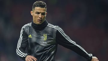 Cristiano Ronaldo, durante una sesión de entrenamiento con la Juventus.
