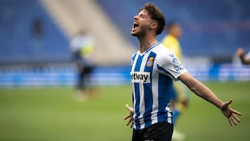 24/04/21 PARTIDO SEGUNDA DIVISION 
  Espanyol -  Las Palmas
 
 Javi Puado (9) RCD Espanyol 1-0 ALEGRIA
 
 FOTOENVIADAPOR.IVAN.MOLERO. 