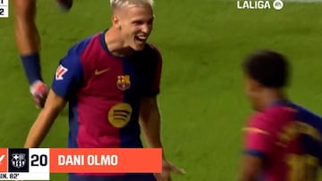 ¡Bendita inscripción! Disfruten de la obra de arte de Dani Olmo para dar la victoria al Barça