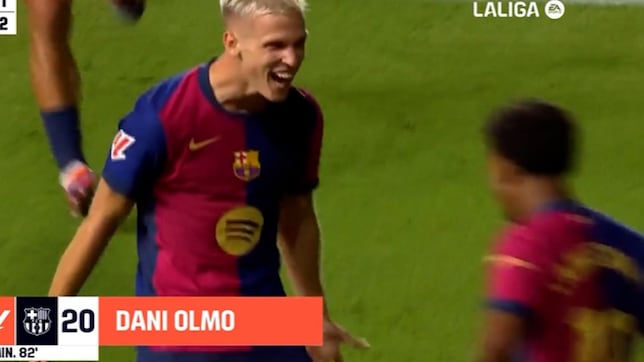 ¡Bendita inscripción! Disfruten de la obra de arte de Dani Olmo para dar la victoria al Barça