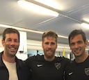 Van Nistelrooy visitó el entrenamiento del Málaga
