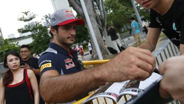 Carlos Sainz en Singapur.