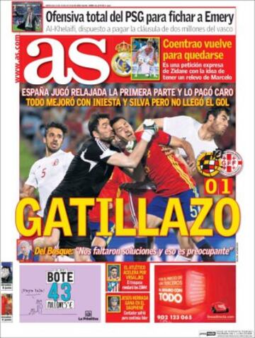 Portadas de la prensa mundial
