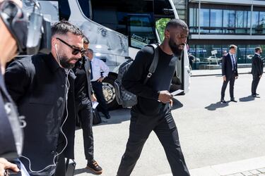 Antonio Rüdiger y Dani Carvajal. 
 
