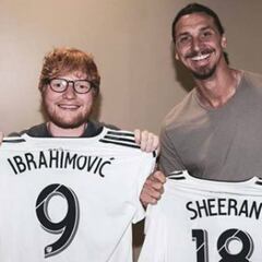Zlatan Ibrahimovic convivió con Ed Sheeran en LA