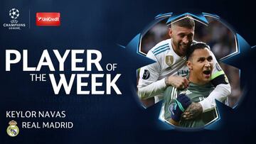 Keylor Navas: jugador de la semana de la Champions