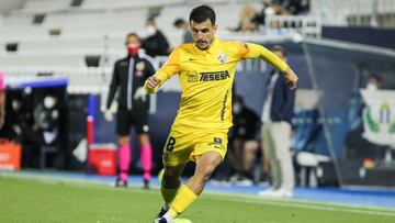 Matos, durante el Leganés - Málaga del lunes.