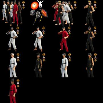 Imágenes de la tienda de todos los objetos de Cobra Kai en Fortnite