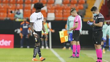 01/11/20 PARTIDO PRIMERA DIVISION
VALENCIA CF - GETAFE
EXPULSION Thierry Correia