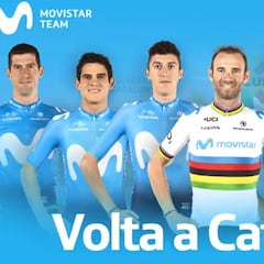 Valverde, Nairo, Soler, Carapaz... equipazo de Movistar en la Volta