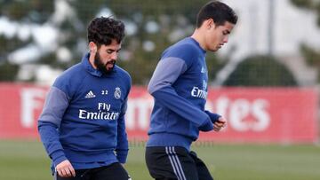 James se entrena en solitario tras no estar en Copa