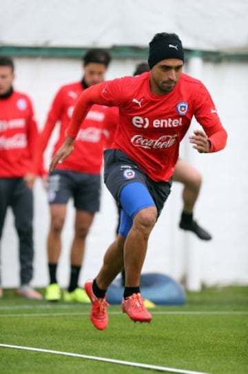 La Roja retomó las prácticas en Juan Pinto Durán.