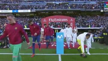 Este es el momento en el que el Barça rompió la tradición del pasillo, según Zidane