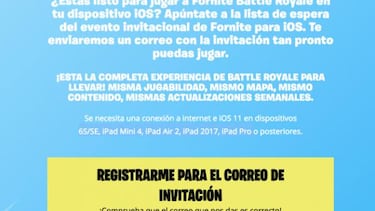 Cómo participar en la beta de Fortnite Battle Royale Mobile