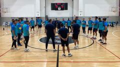 Entrenamiento del Barça en Andorra.